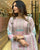 Baby Pink Anarkali Suit Set  party wear outfit made from Maslin fabric with digital prints Georgette Duptta.(3-Pair)G-22.