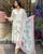 Off White  Color Anarkali Suit Set  seems to be a party wear outfit made from TB Silk fabric with digital Prints TB Silk Duptta wih Embroidery sequence Lace.(3-Pair) G-37