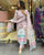 Baby Pink Anarkali Suit Set  party wear outfit made from Maslin fabric with digital prints Georgette Duptta.(3-Pair)G-22.