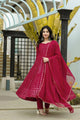 RED Colored EMBROIDERED GEORGETTE ANARKALI SUIT SET :-6013