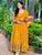 YELLOW COLOUER  READYMADE ANARKALI SUIT:-ND5016