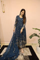 BLUE COLOUR ANARKALI EMBROIDERED GEORGETTE ANARKALI SUIT SET:-G53