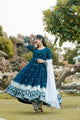 NEVY BLUE PREMIUM*READYMADE ANARKALI SUIT SET :-6018