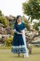 NEVY BLUE PREMIUM*READYMADE ANARKALI SUIT SET :-6018