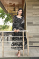 NEVY BLACK PREMIUM*READYMADE ANARKALI SUIT SET :-6019