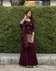 Launching New Designer Party Wear Look Top , Sharara Plazzo  and Dupatta:-5006