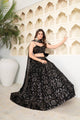 BLACK COLOUER PREMIUM QUALITY TRADITIONAL LEHENGA CHOLI:-6025