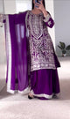 Party Wear Look Top ,Dhoti Skirt and Dupatta sharara dress-5018