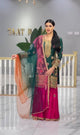 Party Wear Look Top ,Dhoti Skirt and Dupatta sharara dress-3021