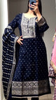 Summer Special Presenting New Designer Party Wear Long Pakistani Suit In Fancy Style NF:-1214