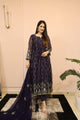 BLUE COLOUR ANARKALI EMBROIDERED GEORGETTE ANARKALI SUIT SET:-G57