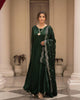 GRREN PREMIUM READYMADE GOWN SUIT SET:-6010