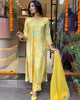 New Color3 pair kurti Suit Set you've described seems to be a party wear outfit made from Maslin fabric with digital prints Maslin  Duptta.(3-Pair):-G60