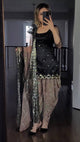 Black Colored Party Wear Patiyala Suit -372