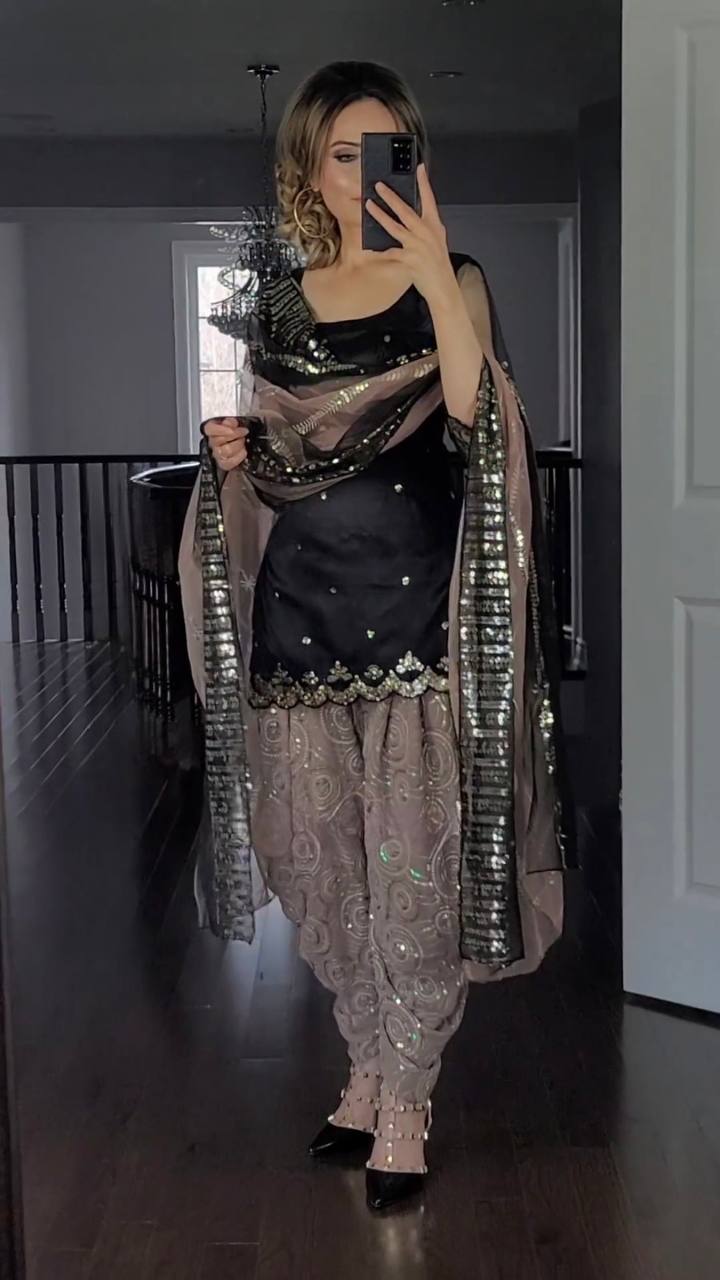 party wear patiyala dress The kurti bazaar Stitched Traditional Wear Punjabi Patiyala Suits Heavy  Embroidery Work Shalwar Kameez Dress (Choice-2, Unstitched) at Amazon  Women's Clothing store