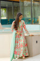 GREEN ANARKALI SUIT SET NF-1121