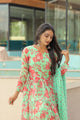 GREEN ANARKALI SUIT SET NF-1121