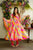 MULTICOLOR ORGANZA ANARKALI SUIT SET SD 1157